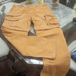 Dakota Ripstop Heavy Canvas Cargo Carpenter Pants 34 /32